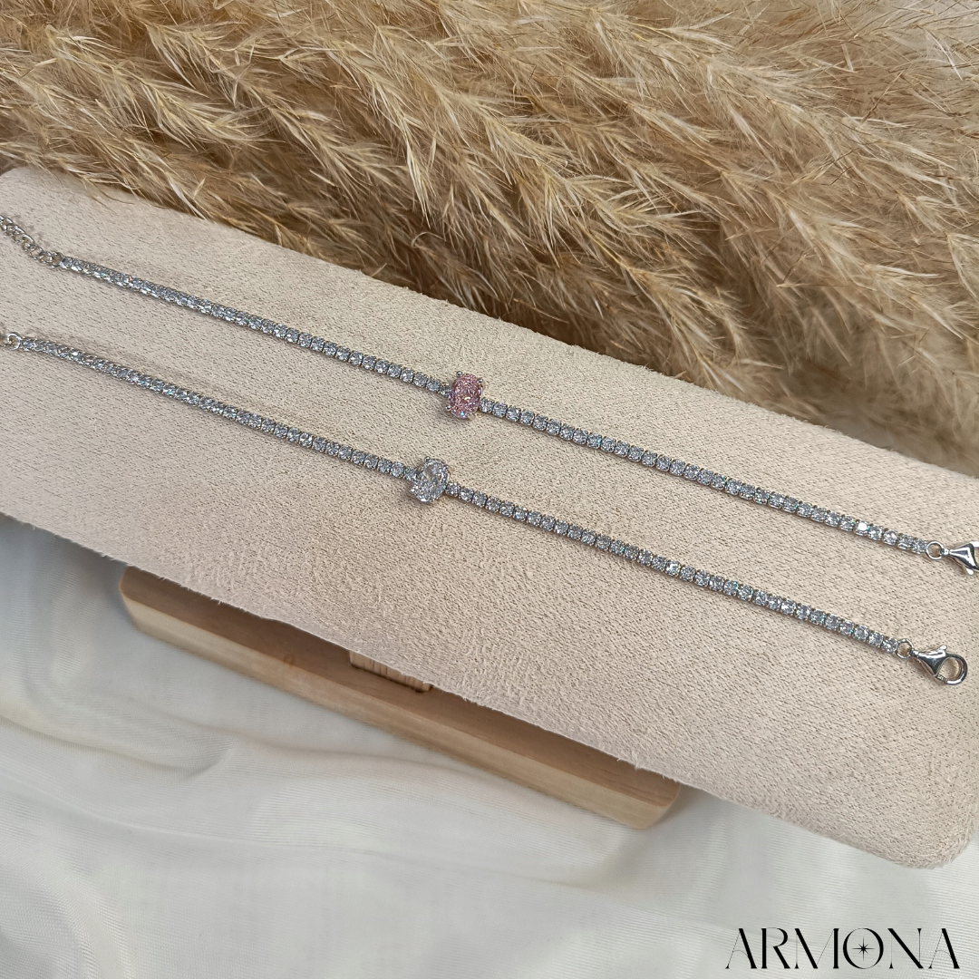 Claire Bracelet - 925 Sterling Zilver
Zirkoon of Moissaniet
Waterbestendig Armband Armona jewelry